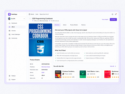 Codelingo - Online Course Platform app course dashboard e book e learning ebook edtech education learn online education saas saas app saas daschboard study studying syngri web app