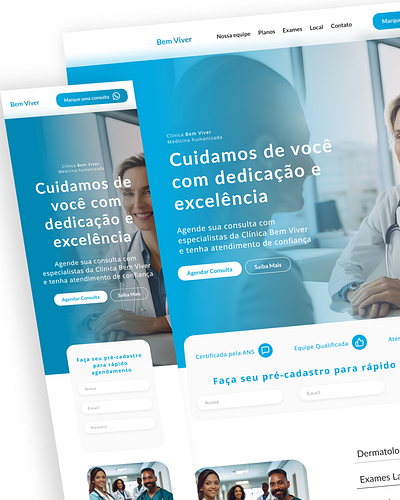 Good Living Clinic branding graphic design ui