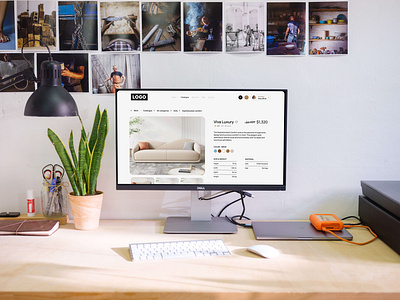 Product detail page for e-commerce branding cartpage community design ecommerce furniture product design productdetail redesign ui uiux userexperience userinterface webbsitedesign website