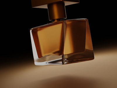 Glass Attractive Shape Perfume With sandalwood fragrance 3d product animation 3d product rendering advertisement fragrance marketing perfume sandalwood