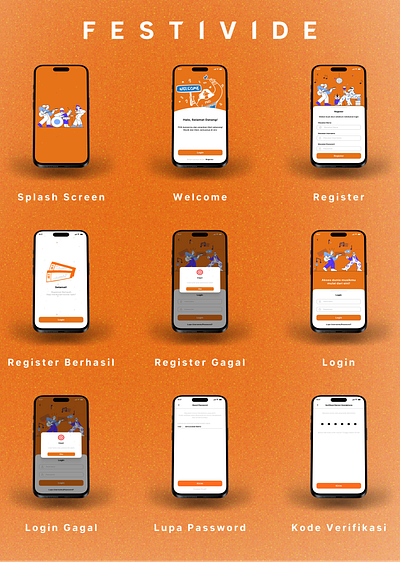 ✨Festivide online concert ticket application concept✨ freelance ticket ui ui designer uiux