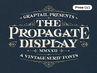 Propagate — Vintage Serif craft display display font download elegant elegant font font free freebie pixelbuddha retro retro font serif serif font type typeface typography vintage vintage font