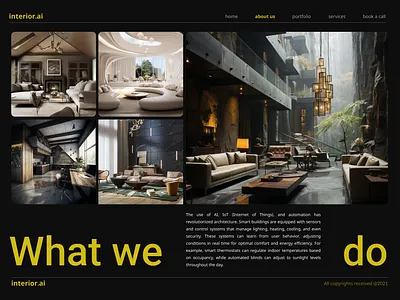 interior.ai - AI Assistant for your HOME 3d ai animation architecture branding graphic design interior logo modern motion graphics ui ux webpage website