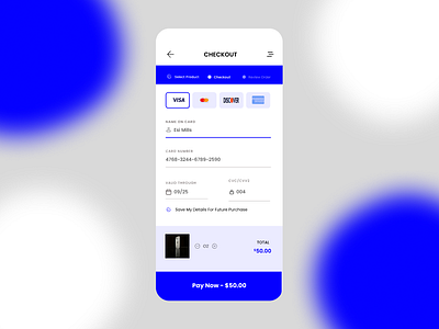 Credit Card Checkout Page dailyui design ui