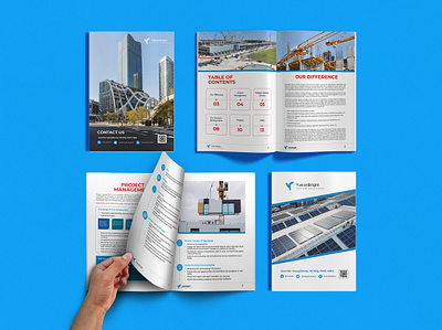 Construction Company Profile annual report brochure design business card catalog company profile construction company profile design flyer design magazing design