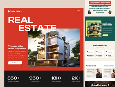 Modern Real Estate Website UI/UX Design ✦ Techwitpro creative web design digital marketing modern real estate ui property booking ux property listing ux property search ux real estate app ux real estate platform ui real estate ui design real estate uiux real estate ux design real estate web design real estate web project real estate website techwitpro uiux design web design web design experts website development