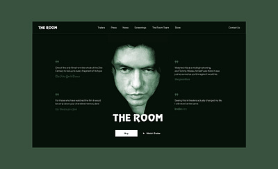 The Room website redesign cinema cinematic cinematography concept lol minimalism movie redesign the room tommy wiseau typography ui website