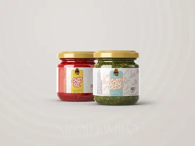 Chili Oil Label Design branding design designer graphic design illustration illustrator label design package design packaging product design product pagacking