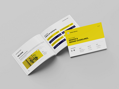 Brand Guideline Template Landscape a4 agency annual report brand design brand guideline brand iendity brand menual branding brochure business company brochure company profile corporate design graphic design guideline proposal