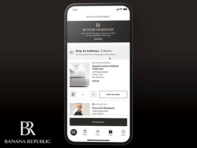 BR Home - Checkout Experience cart checkout design figma interaction design interactive prototype ios ixd mobile design native app prototyping ui ui ux ui design ux design