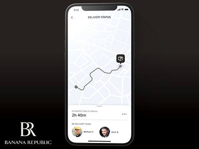 BR Home - Delivery Status delivery status design figma gps interaction design interactive prototype ios ixd localization map mobile design native app prototyping real time status ui ui ux ui design ux design