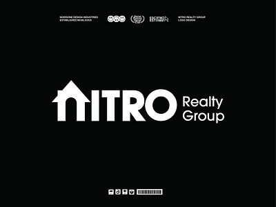 NITRO Realty Group Logo branding design graphic design home logo illustration logo realty group