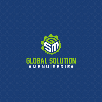 Global Solution Menuiserie Logo 3d animation branding graphic design logo motion graphics ui