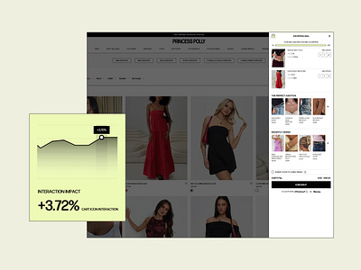Cart Icon Design A/B Test ✦ Princess Polly conversion rate optimization cro agency design design agency ecommerce shopify agency shopify development ui