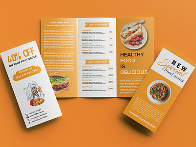 Tri Fold food brochure design branding design brochure brochure design brochuredesign design food food brochure food brochure design graphic design