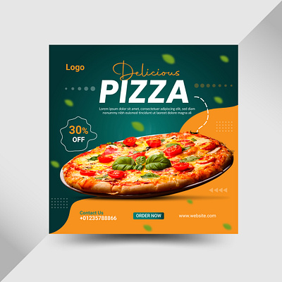 Pizza Social Media Post Design burger burger post delicious design discount discount post fast food fast food design fast food post food offer marketing offer restaurant restaurant food sale post