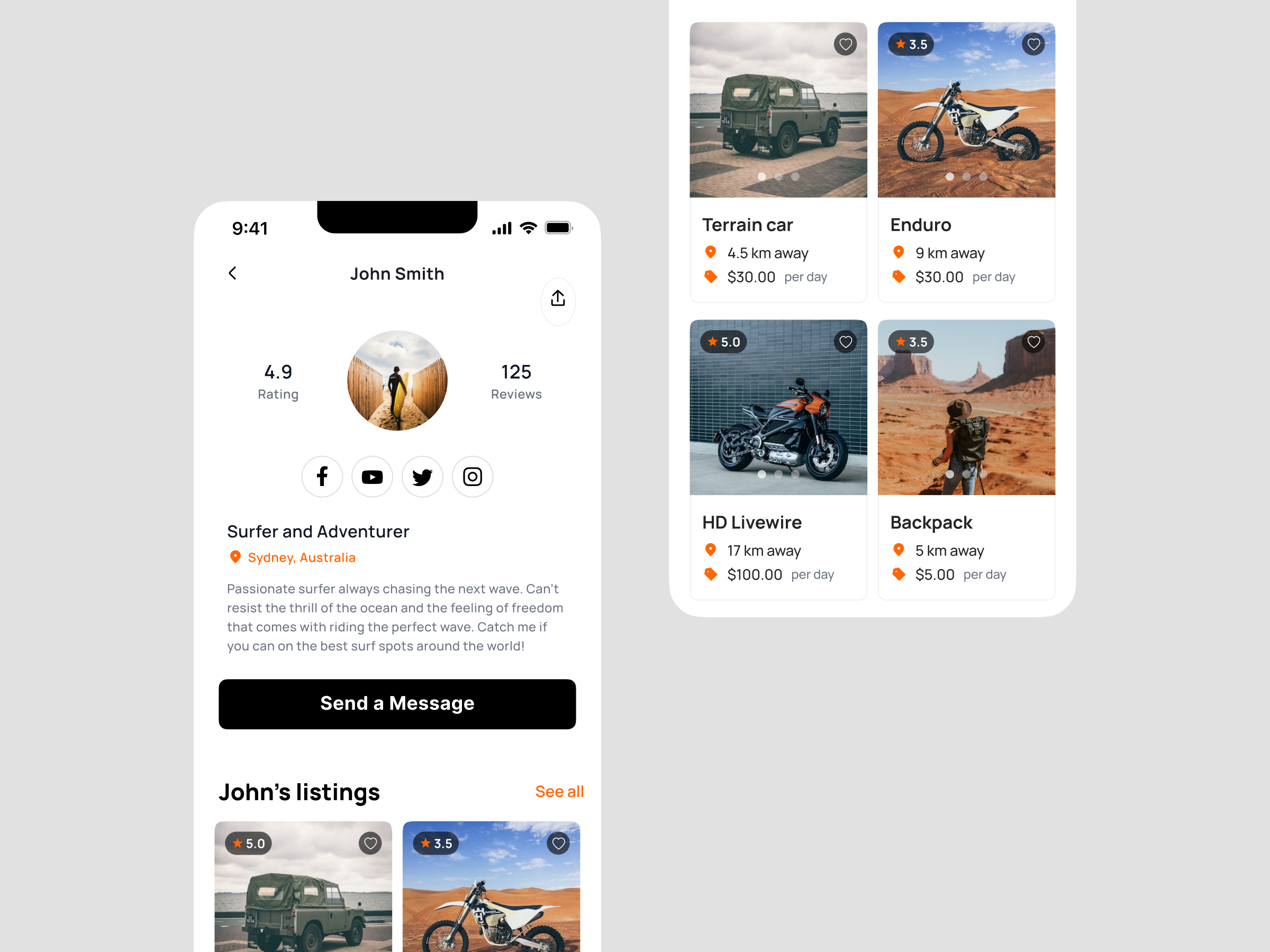 Concept #1 black and white design ios ui ui ux ux