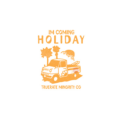 This is an illustration car pickup on a beautiful beach appareldesign branding car design graphic design illustration pickup vector vintage