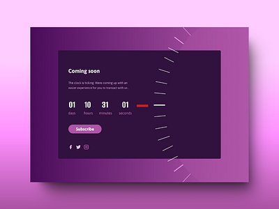 Countdown Timer counter figma uiux