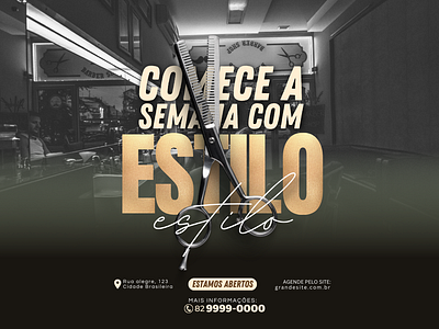 Coleção de artes para Barbearia branding graphic design motion graphics