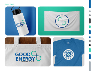 Good Swag branding flag graphic design mark podcast secondary mark swag t shirt tote bag vector water bottle