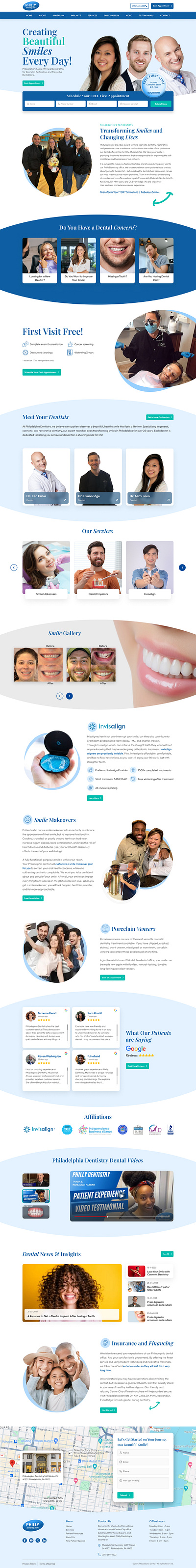 Website Design For A Dental Clinic branding design logo typography ui ux website design