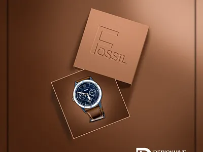 Fossil Wrist Watch branding design flyer fossil fossil wristwatch graphic design illustration photoshop poster design social media design wristwatch wristwatch design poster wristwatchdesign