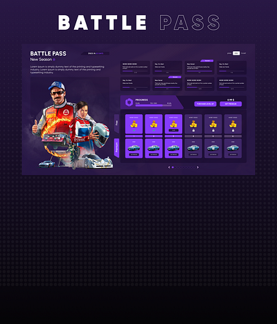 Battle Pass UI - GTA5 RolePlay branding design figma graphic design gta illustration logo roleplay ui ux