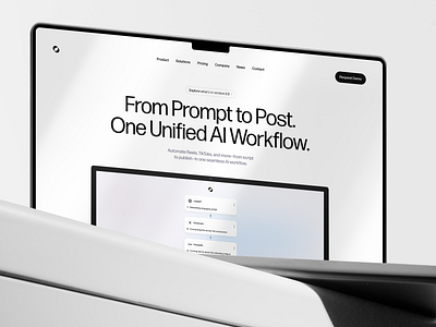 Postify | AI-Powered Content Workflow Tool ai landing page ai platform ai startup automation b2b b2c capcut chat gpt clean content creation elevenlabs landing page minimal openai saas text to speech ux video editing voice workflow