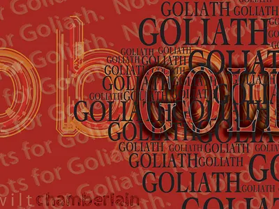 Goliath adobe illustrator graphic design typography