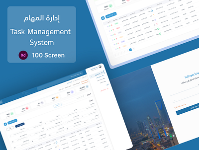 Task Management System dashboard design system ui design