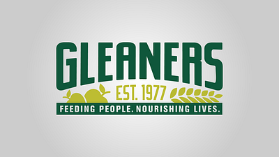 Gleaners Community Food Bank / Logo & Print Design editorial design gleaners graphic design logo print