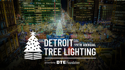 Detroit Annual Tree Lighting / Event Brand & Collateral detroit event design graphic design holidays tree lighting