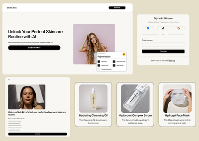 Cosmetics Web Design figma ui webdesign