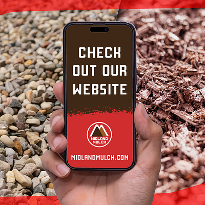 Social Media Visuals - Midland Mulch adobe photoshop graphic design photography social media