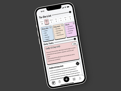 DailyUI 041 To-Do List branding chatgpt crytpto dailyui design graphic design illustration ios logo mobile neo brutalism nft to do list or manager ui vector web