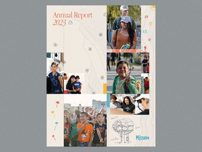 The Mission Annual Report 2023 Cover Design cover magazine print zine