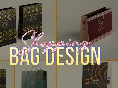 Shopping Bag Design. bag design bags box design elegant shopping bag luxury shopping bag design packaging design poly bag design shopping bag