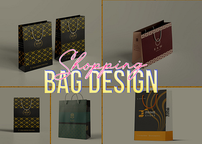 Shopping Bag Design. bag design bags box design elegant shopping bag luxury shopping bag design packaging design poly bag design shopping bag