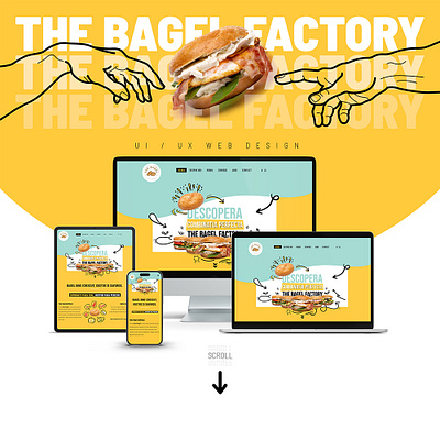 THE BAGEL FACTORY: WEBSITE | UI/UX DESIGN graphic design ui ux web design website