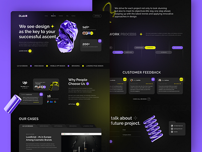 Creative Agency Website agency design figma ui ux web design website