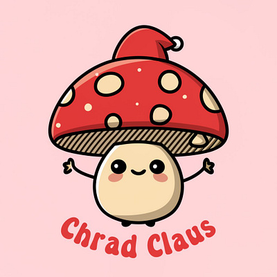 Christmas Mushroom ai art ai illustrations ai prompts designs graphic design illustrations posters wall art