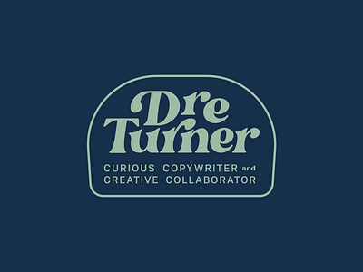 Logo for Dre Turner branding logo typo typography