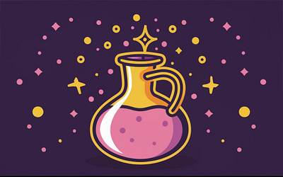 Love Potion bottle ai artwork ai illustrations graphic design motion graphics poster art wall art