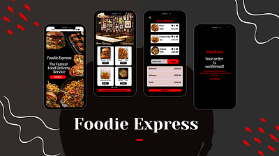 Foodie Express Food Delivery App app design interface ui