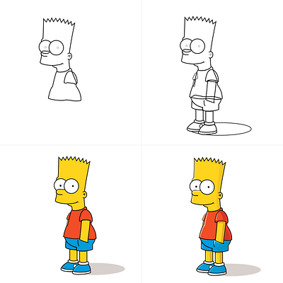 Bart Simpson illustration 2d 3d aesthetic animation design detail dribbble effects explore foryoupage fyp graphicdesign illustration illustrator productdesign simpsons sketch tvshow weekday work