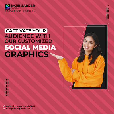 Captivate Your Audience with Customized Social Media Graphics! creative design design graphic design marketing social media