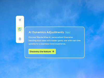 ✈️ AI-Enhanced Travel Experience Pop-Over ai designinspiration popover product design travel ui ux