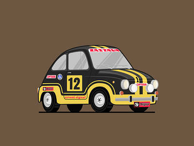 1979 Zastava 750 autoart carculture carillustration classiccars cultmoviecar digitalart flatdesign graphic design nacionalnaklasa oldschoolcars retrocarart serbiancinema vectorart vectorillustration yugocars yugoslavianclassics zastava750