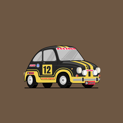 1979 Zastava 750 autoart carculture carillustration classiccars cultmoviecar digitalart flatdesign graphic design nacionalnaklasa oldschoolcars retrocarart serbiancinema vectorart vectorillustration yugocars yugoslavianclassics zastava750